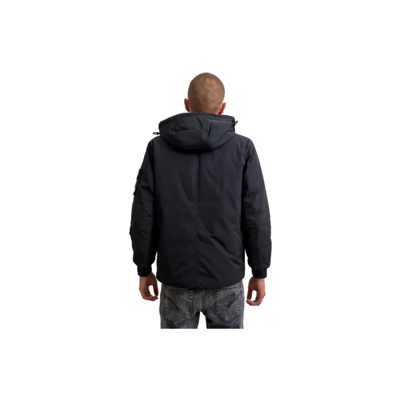 STONE ISLAND Logo Patch Hooded Jacket-3