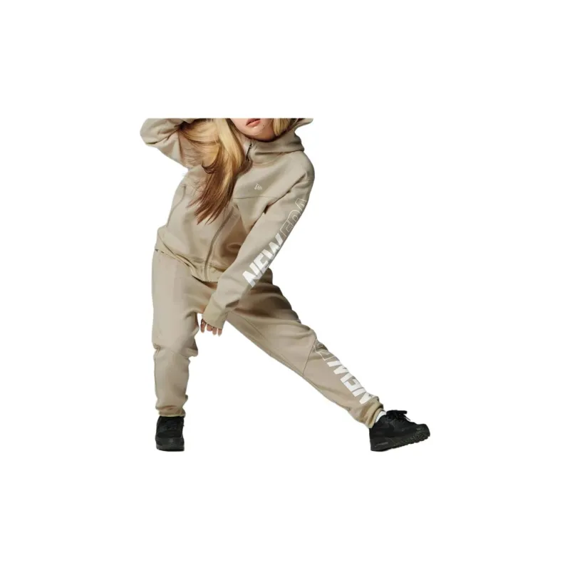 New Era Casual Pants Unisex Beige-2