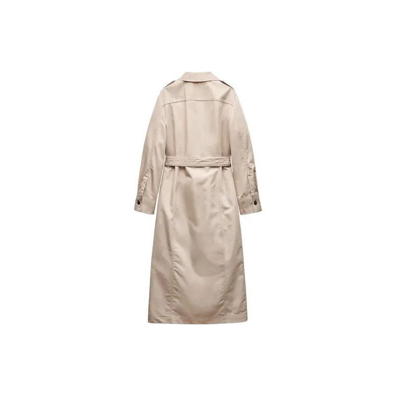ZARA ZW Series Long Sleeved Dress Women's Yellow-1
