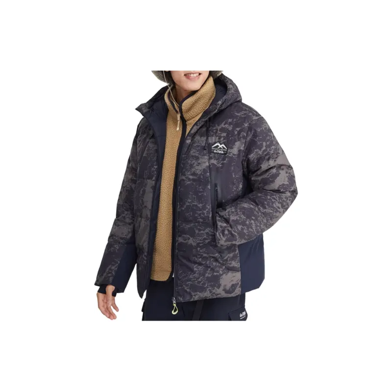 Skechers Sports Life Collection Down Jackets Men Black Green Camouflage-3