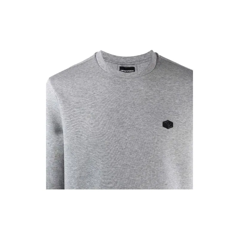 EMPORIO ARMANI Logo patch Crew Neck Sweatshirt-5