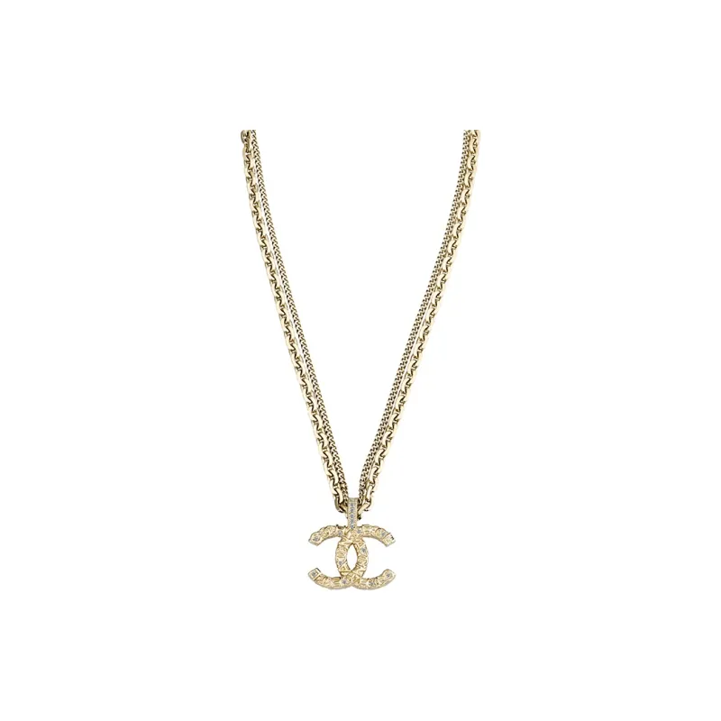 CHANEL Metal Necklaces Women's Gold-0