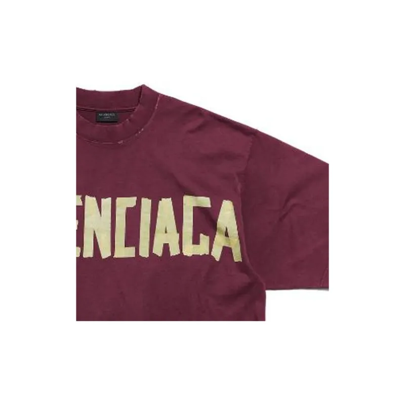 Balenciaga Tape Type Medium Fit T Shirt-5
