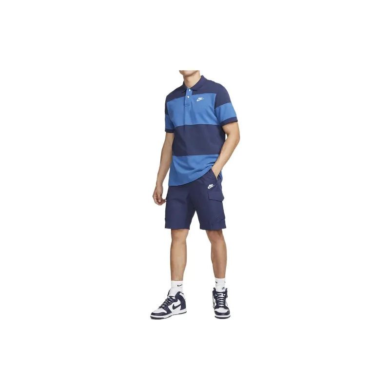 Nike Polo Shirts Men Blue-1