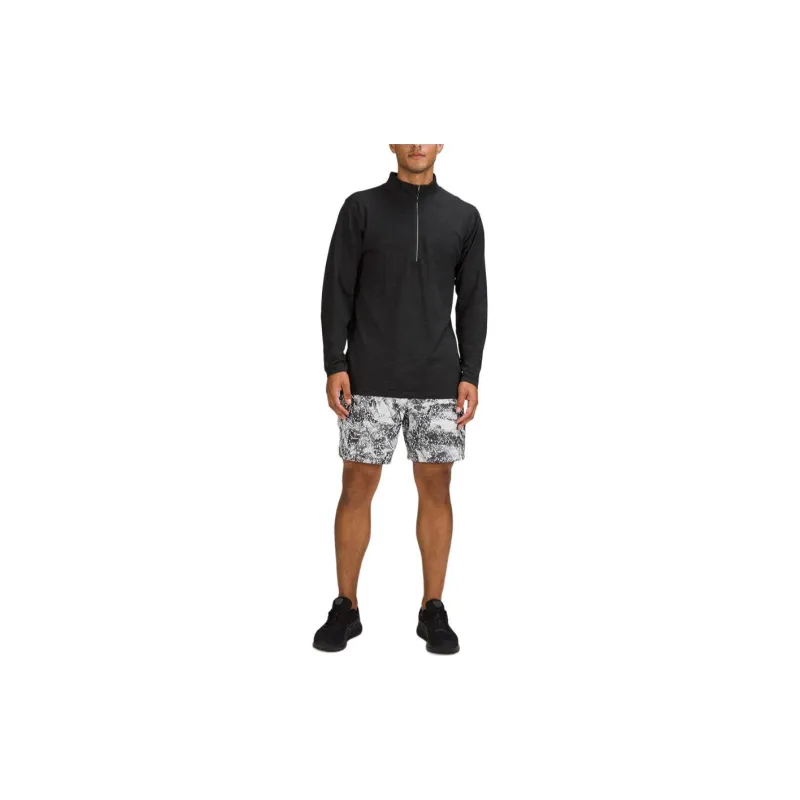 Lululemon Pace Breaker Casual Shorts Men Gray Silver Reflective Multicolor-3