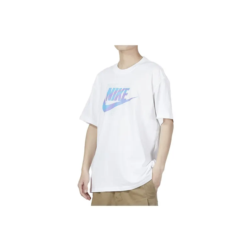 Nike T Shirts Men White-3