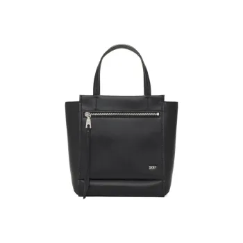 DKNY Leather Tote Bag Shopping Bag One Shoulder Handbag Crossbody Bag Women's Black