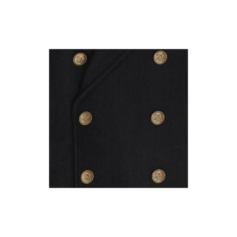 SAINT LAURENT Coats Men Black-5