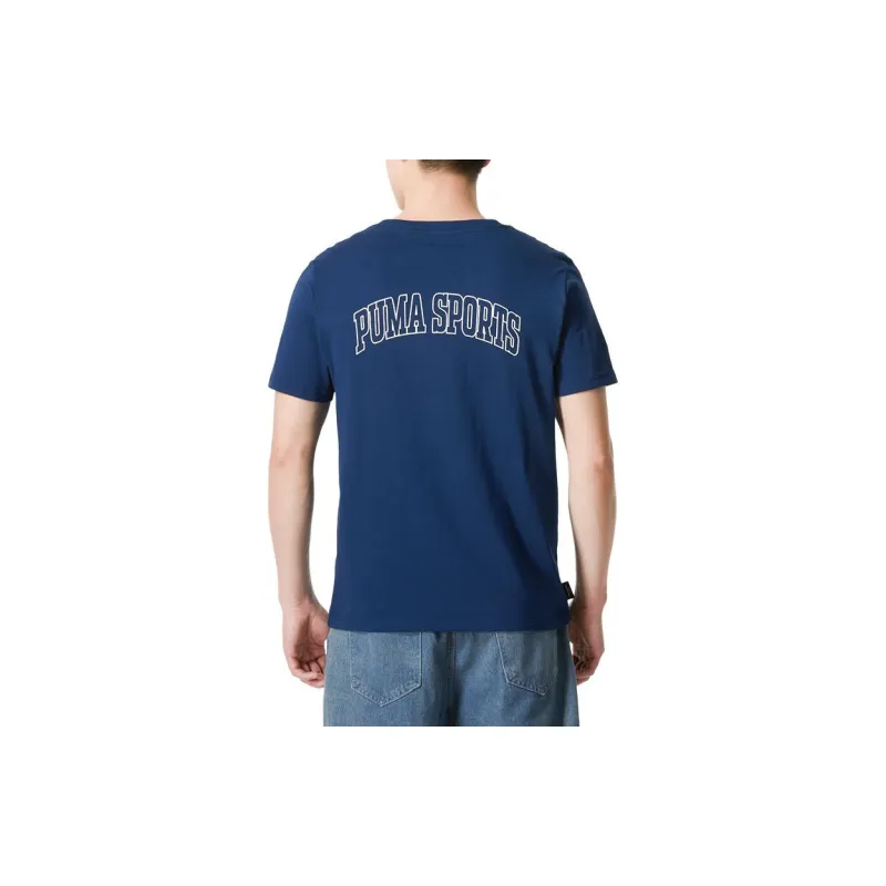 PUMA T Shirts Men Blue-3