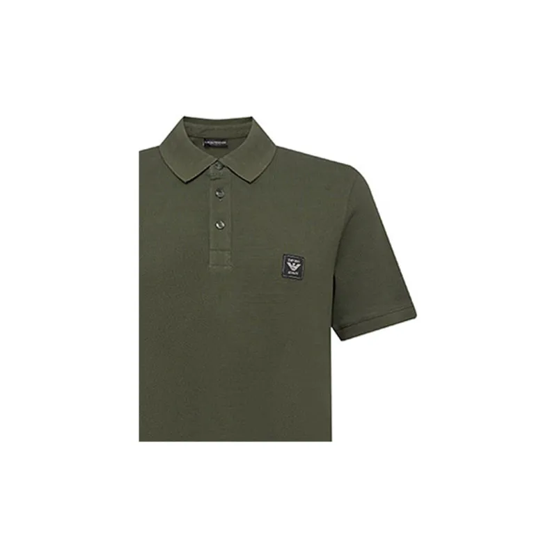 EMPORIO ARMANI SS24 Polo Shirt Men's Army Green-5