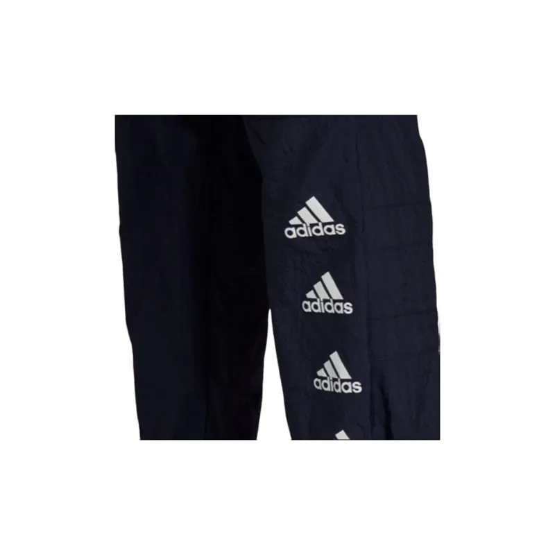 Adidas Knitted Sweatpants Men Navy Blue-4
