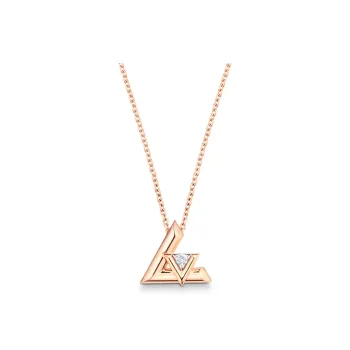 LOUIS VUITTON Lv Volt One Small Pendant Pink Gold And Diamond