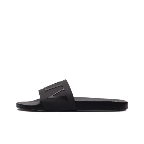 Valentino Vltn Rubber Slide Sandal Black