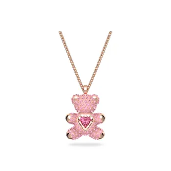 Swarovski Metal Necklaces Women's Pink