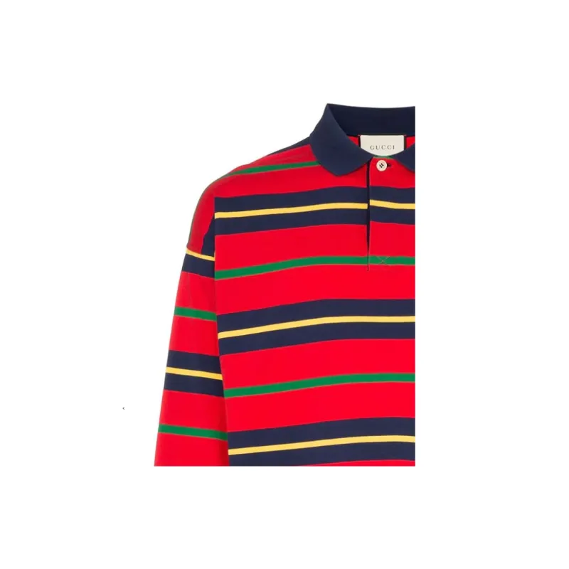 GUCCI Polo Shirts Men Red-4