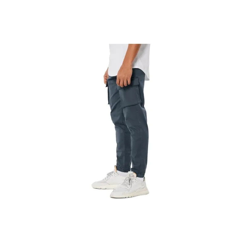 Hollister Cargo Pants Men Dark Blue Gray-1