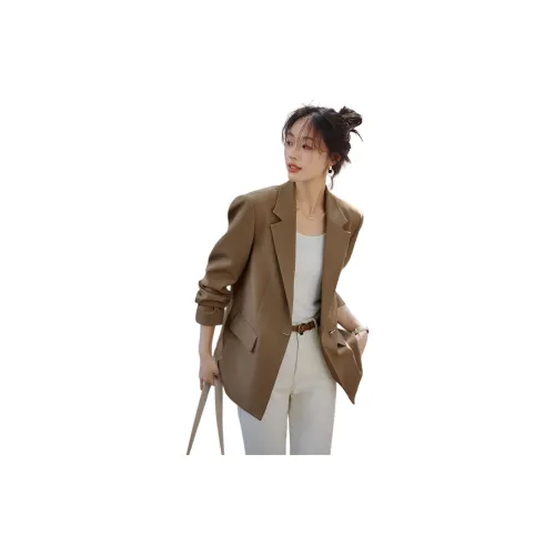 Mo Han Yi Mei Business Suits Women's Dark Khaki