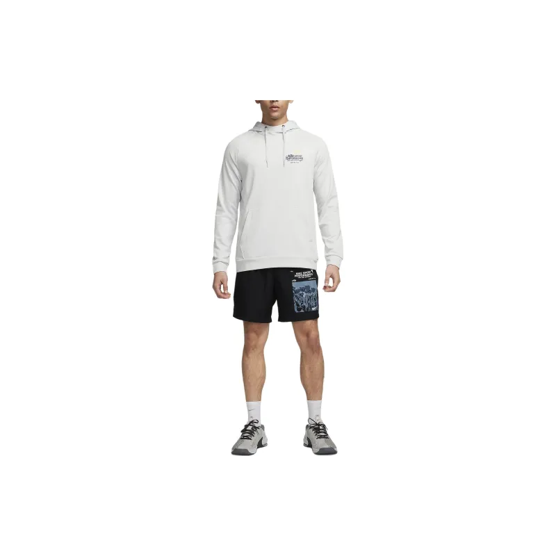 Nike Dri FIT Hooded Fitness Pullover Sweatshirt Men's White-2