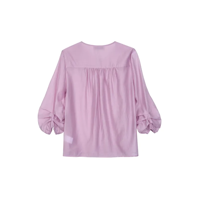 MISSSHINE Shirt Women's Pink Purple-1
