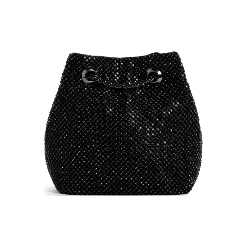 GUESS Rhinestone Shoulder Bag, Crossbody Bag Women's Black-2