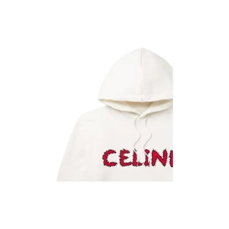 CELINE Rhinestone Wave Logo Hoodie-5