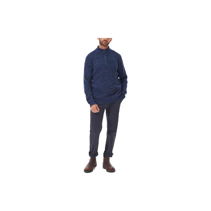 BARBOUR Horseford Half-Zip Jumper Sweater Men's Marine Blue-1