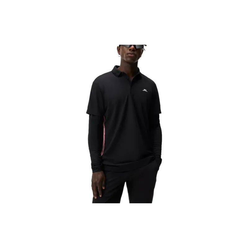 J.Lindeberg Liam Regular Fit Ls Polo Shirt Men's Black-3