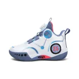 Leather Upper White Blue