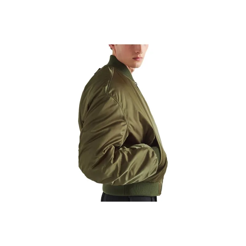 PRADA Zip Up Down Bomber Jacket-3