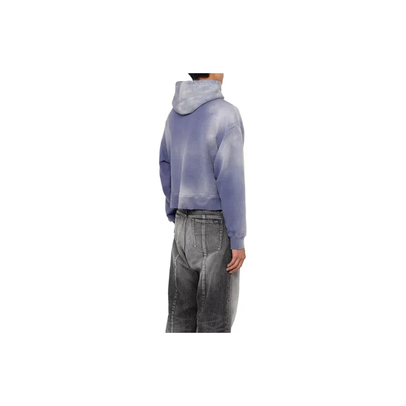 Maison Mihara Yasuhiro Zip-Up Bleached Hoodie Jackets Coats Men's Purple-4