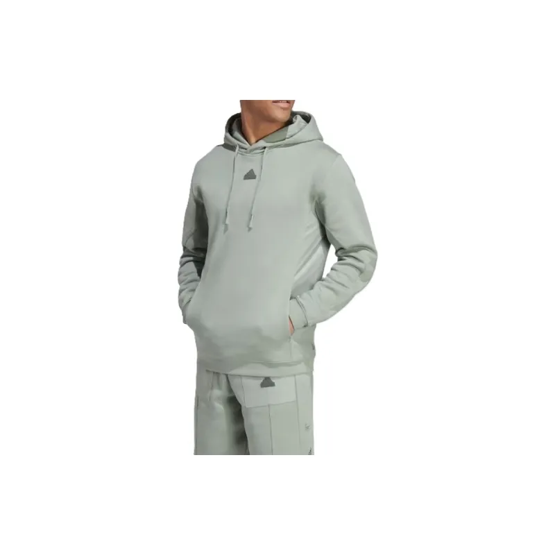 Adidas CITY ESCAPE CITY ESCAPE HOODIE Sweatshirt Men's Silver Green-1
