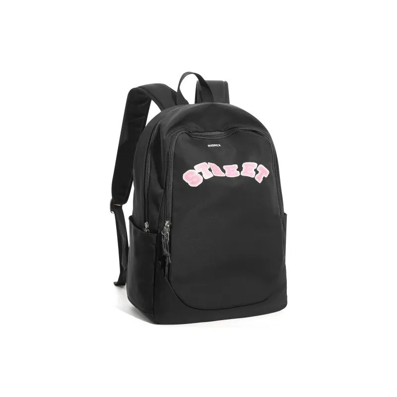 RIOREX Fabric Backpack Laptop Bags Unisex Black/Blue/Red-2