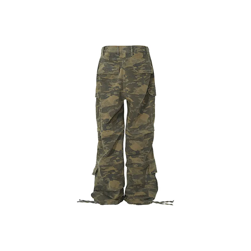 WANNA LAB Cargo Pants Unisex Camouflage-1