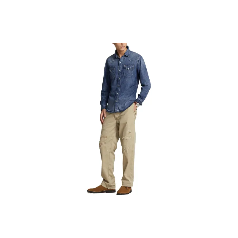 Polo Ralph Lauren Denim Jackets Men Blue-3