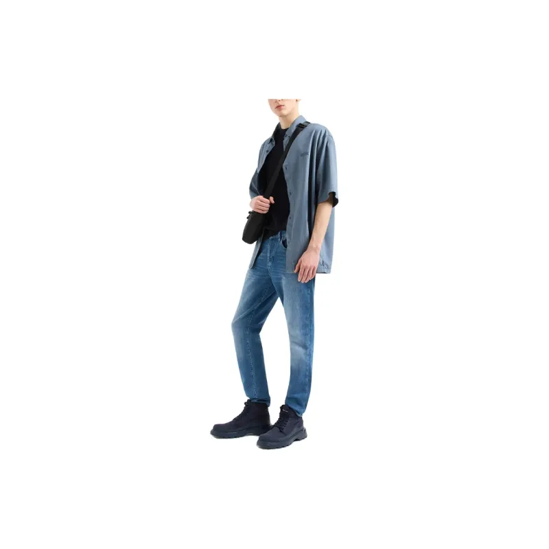 EMPORIO ARMANI SS24 Jeans Men's Blue-4