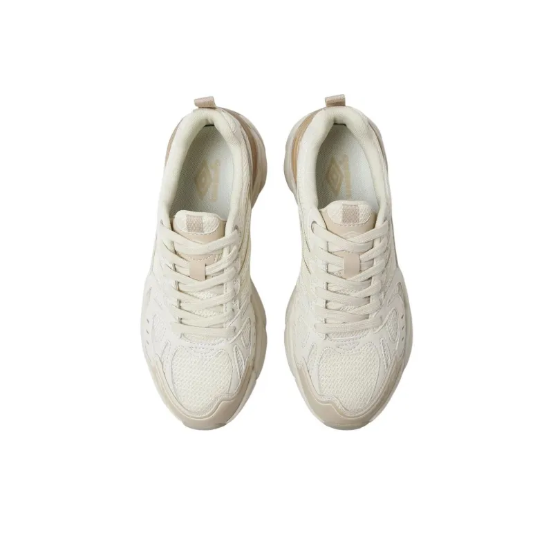 Umbro Anti Slip Wear Resistant Low Top Running Shoes Unisex White Brown-4