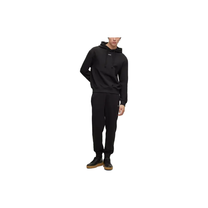 HUGO BOSS Logo Printed Drawstring Hoodie-1