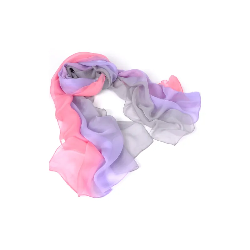 Shanghai Story 100% Mulberry Silk Silk Scarves Women's Dusty Pink Gradient Gift Box Set-30