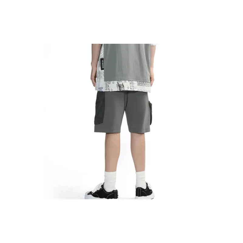 MUSIUM DIV Elasticated waistband Cargo Shorts-10
