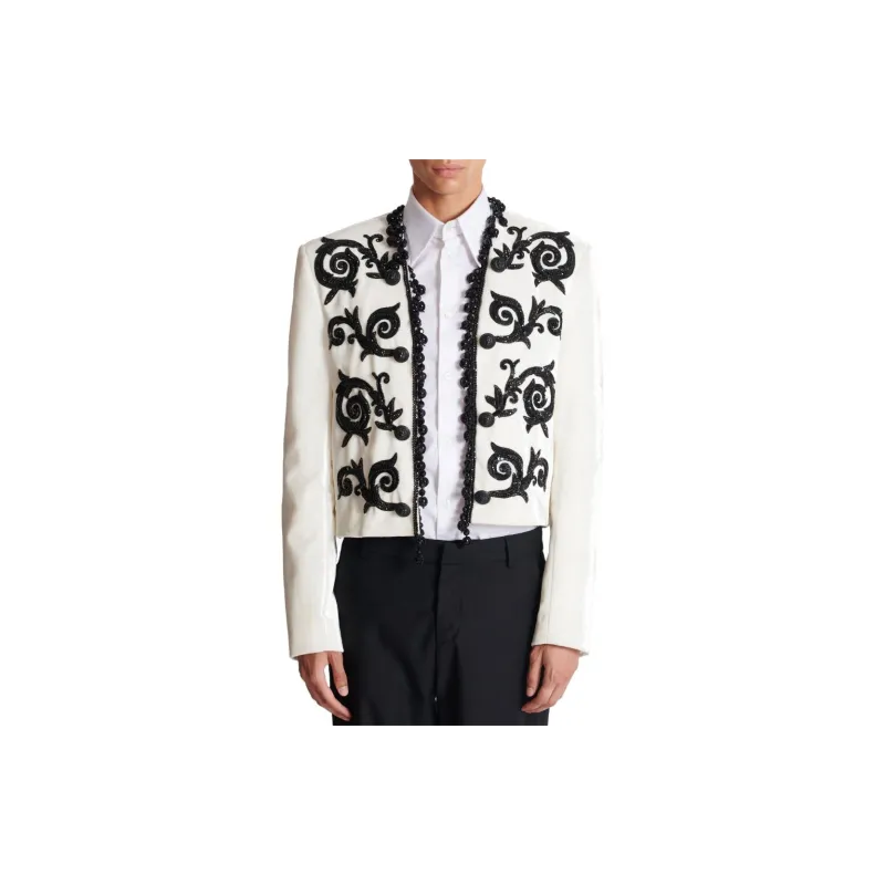 BALMAIN FW23 Jackets Coats Men's White-3