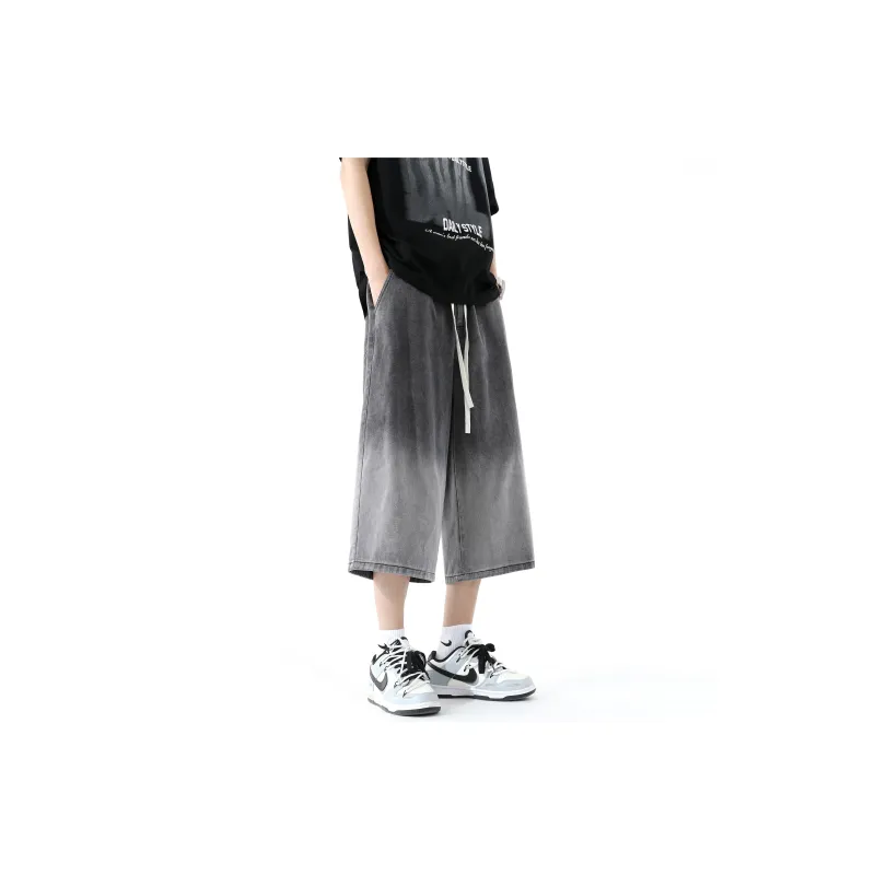 PAINT STAIN Denim Shorts Unisex-3