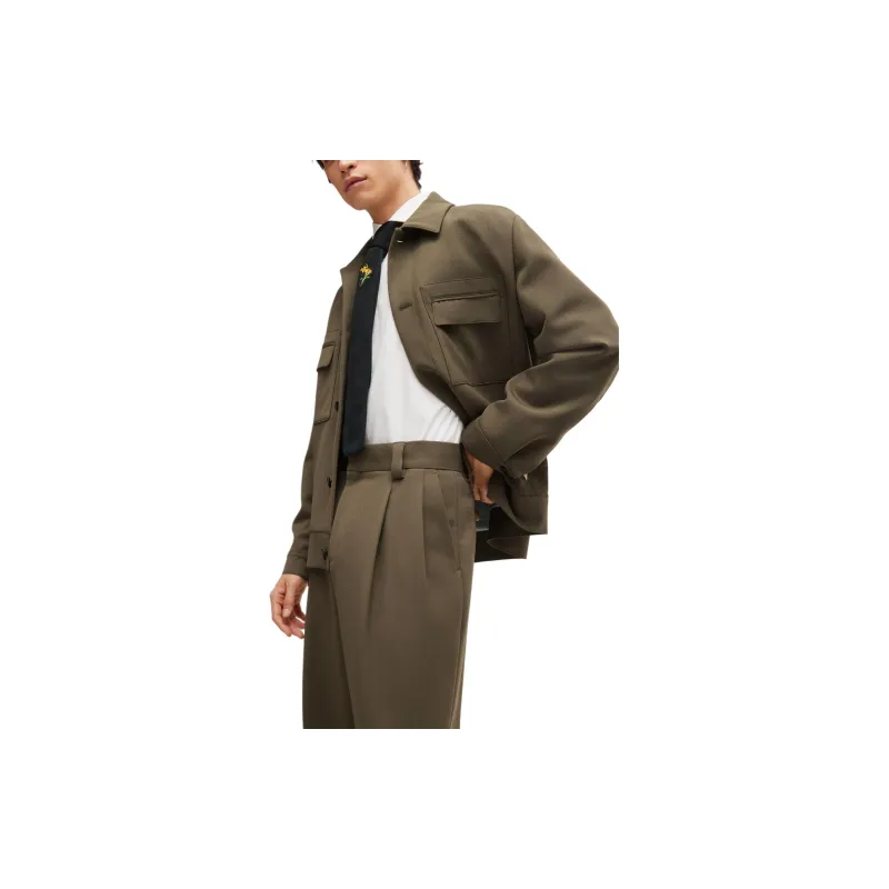 HUGO BOSS Suit Trouser Men's Khaki-4