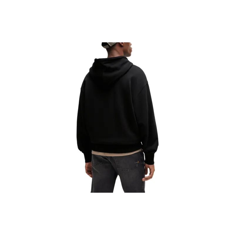 HUGO BOSS Logo Rubberised Drawstring Hoodie-3