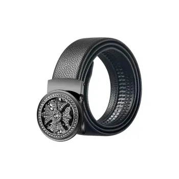 CARTELO Cow Split Leather Belts Men's Width 3.5cm Gift Box Set