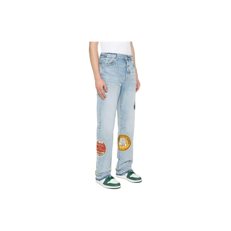 AMIRI Travel Patch Straight leg Jeans-2