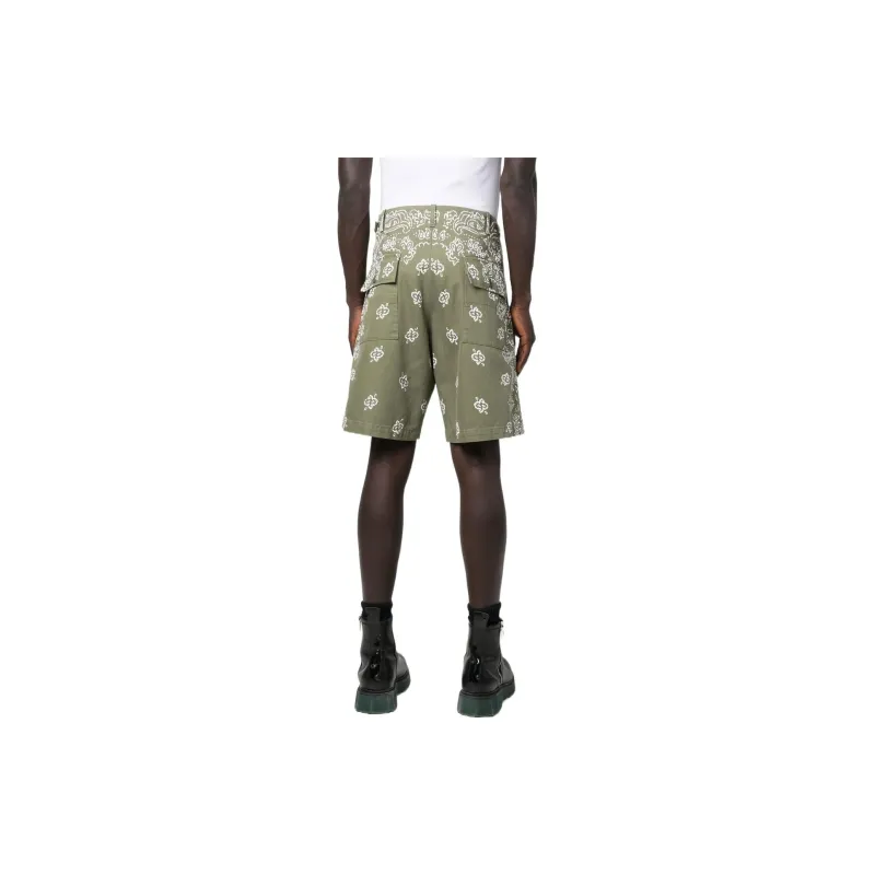 AMIRI Casual Shorts Men Olive Green-2