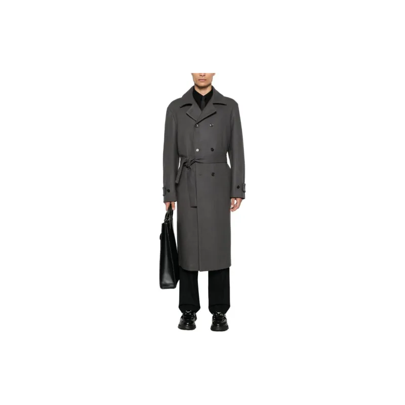 Barena Long Sleeved Belted Coat-1
