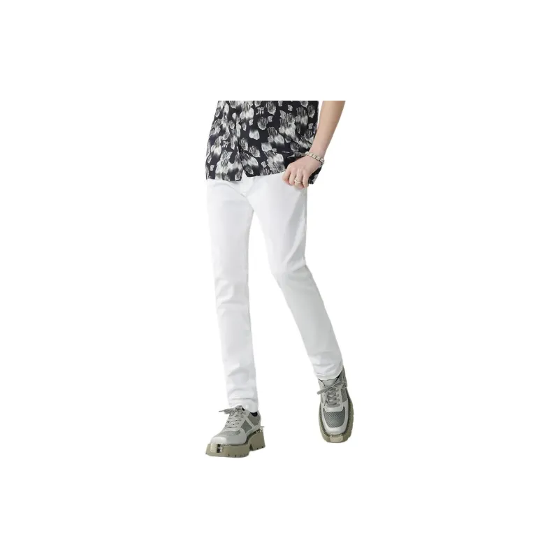 JOHN RICHMOND Vintage Straight Fit Jeans Men's Raw White-2