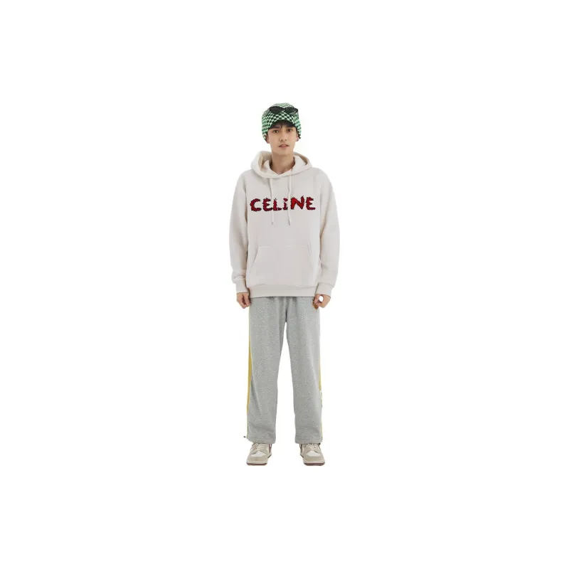 CELINE Rhinestone Wave Logo Hoodie-2
