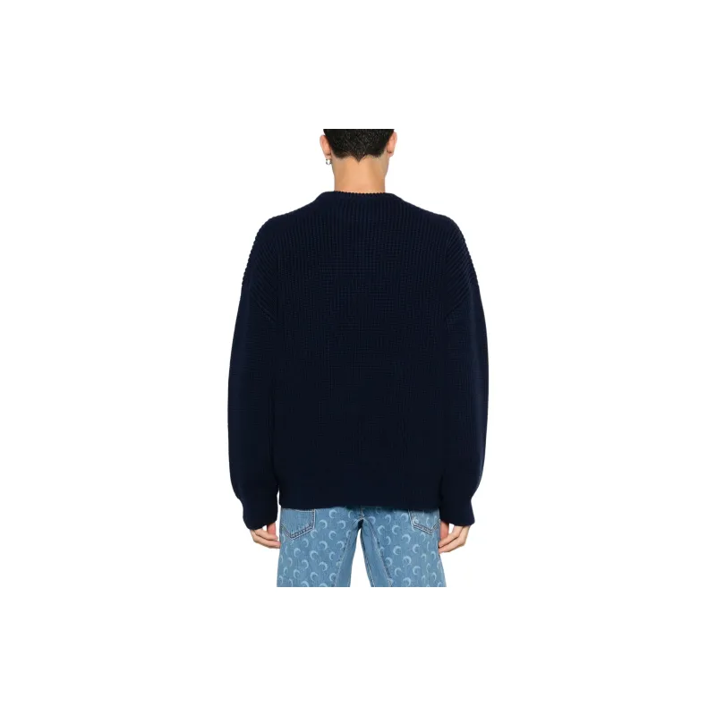 Marine Serre Fisherman Logo Patch Knitted Sweater-2